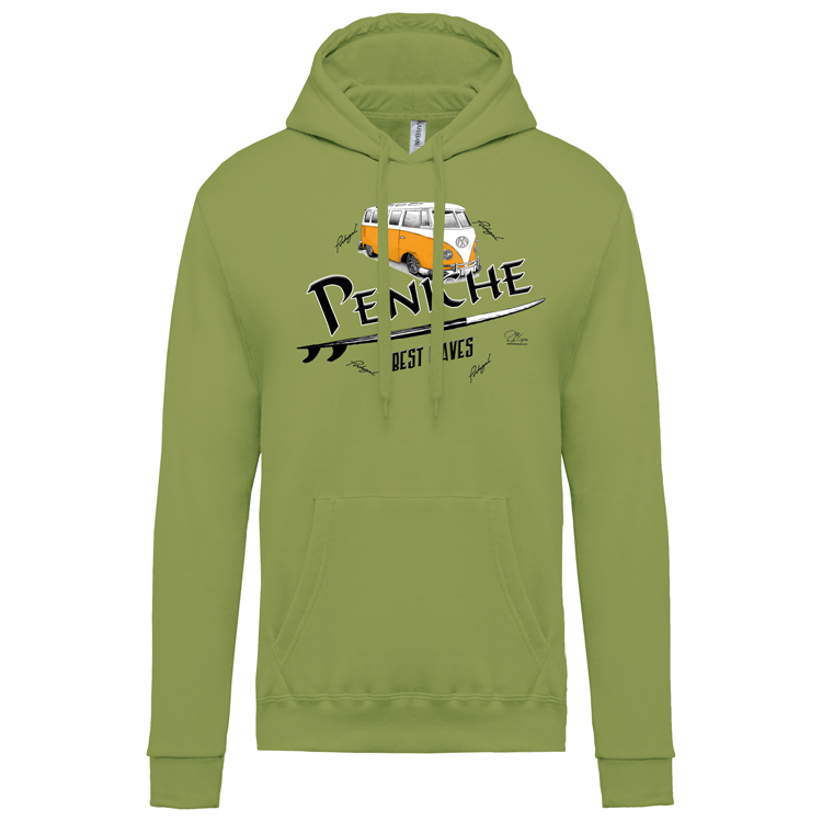 Sweatshirt Kariban com Capuz Pão de Forma Peniche