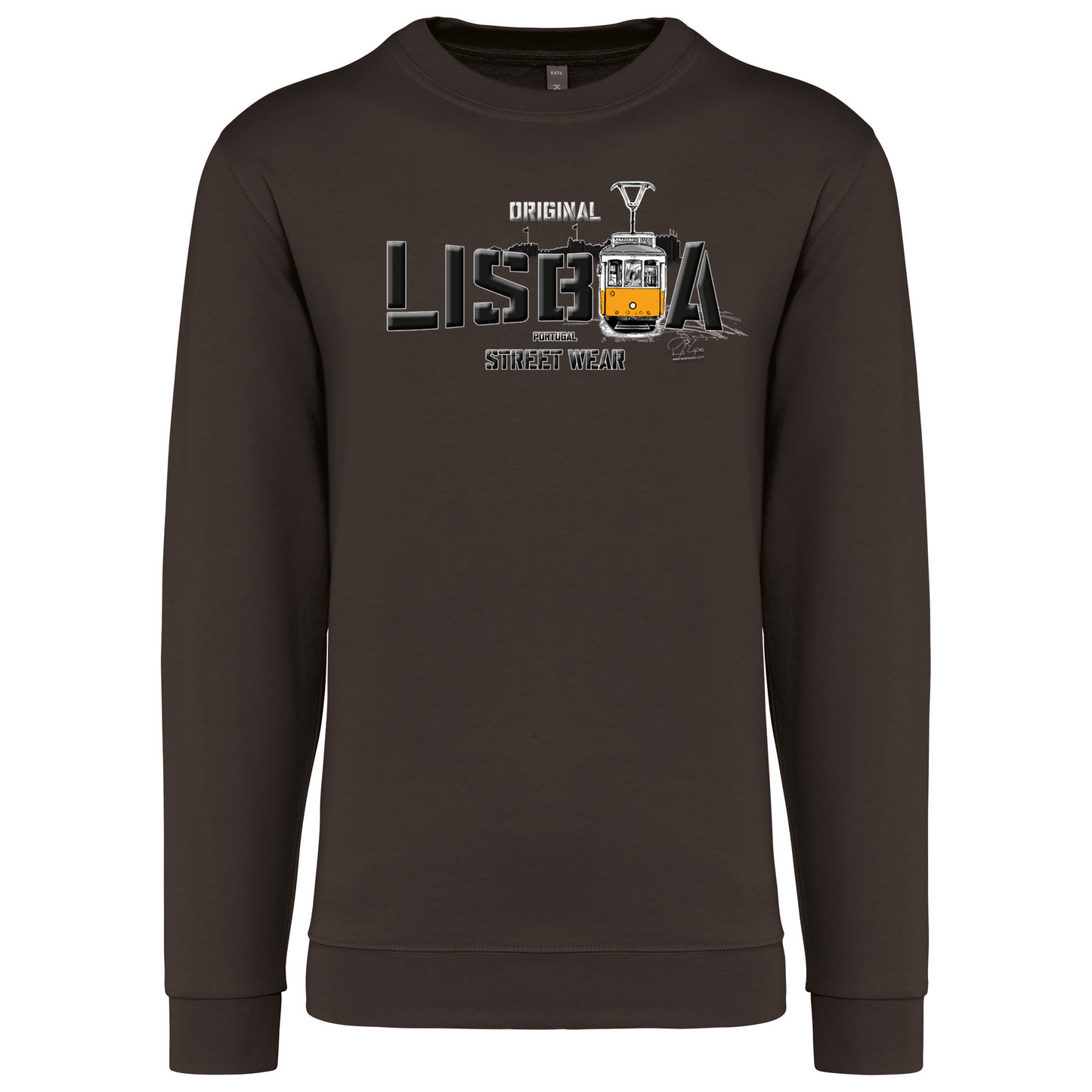 Sweatshirt Kariban sem Capuz Original Lisboa