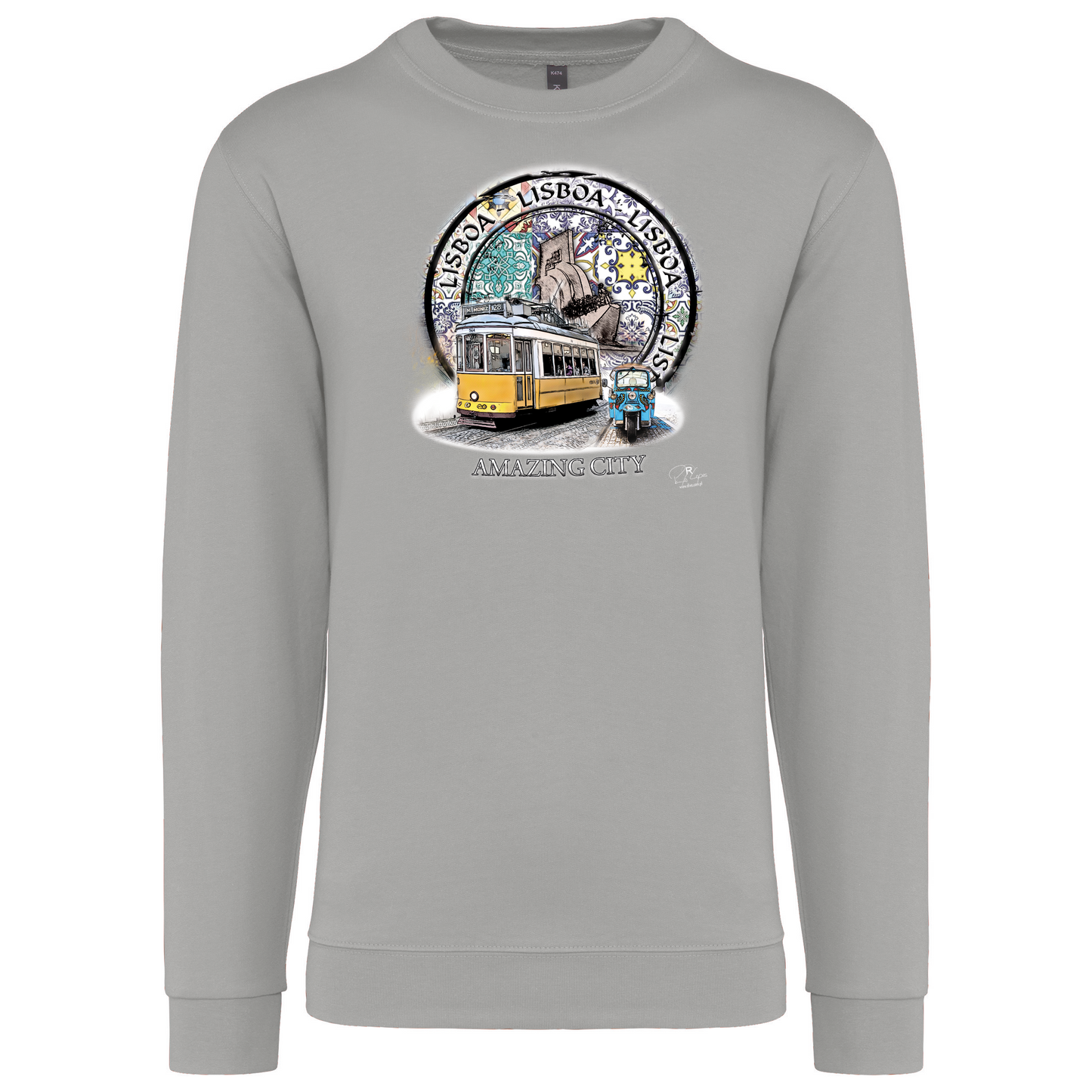 Sweatshirt Kariban sem Capuz Amazing City Lisboa