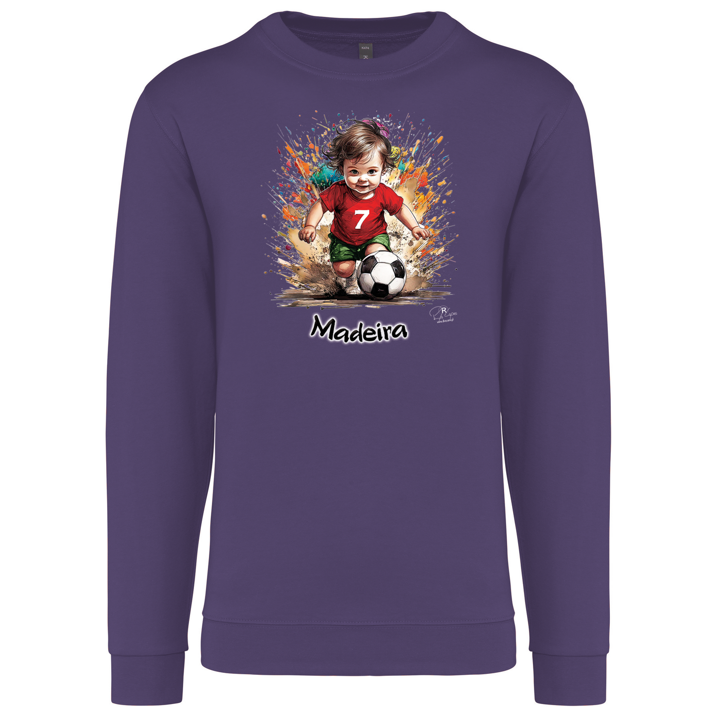Sweatshirt Kariban sem Capuz 7 Madeira