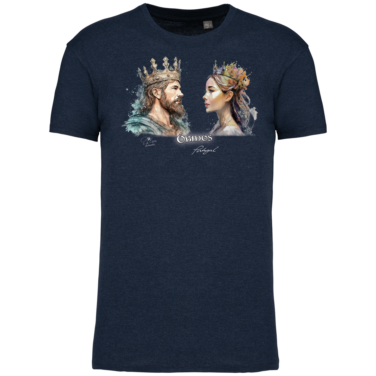 T-Shirt Algodão Biológico King and Queen Óbidos