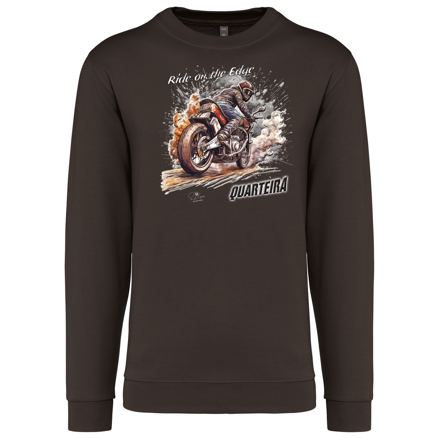Sweatshirt Kariban sem Capuz Ride on the Edge Quarteira