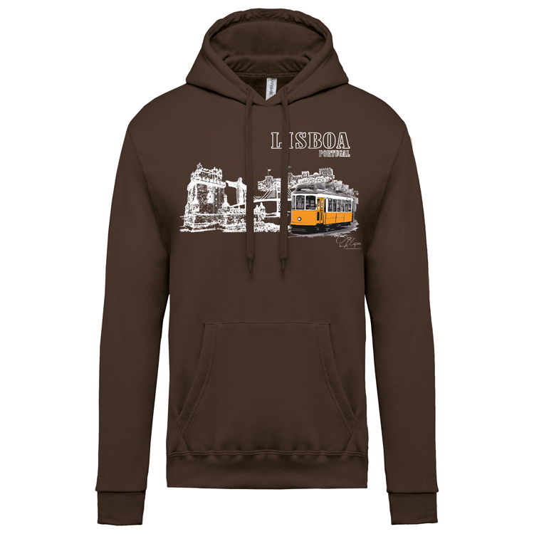 Sweatshirt Kariban com Capuz Monumentos Lx