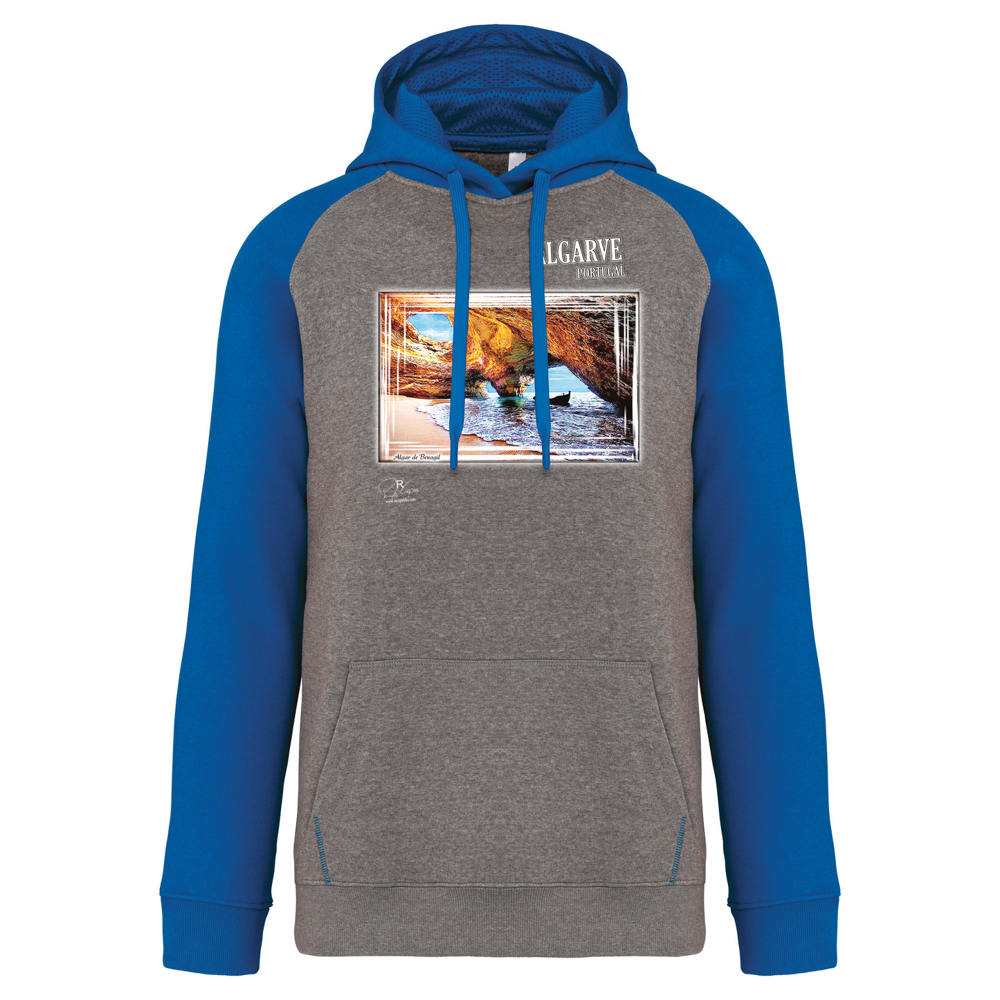 Sweatshirt Bicolor com capuz Algar de Benagil