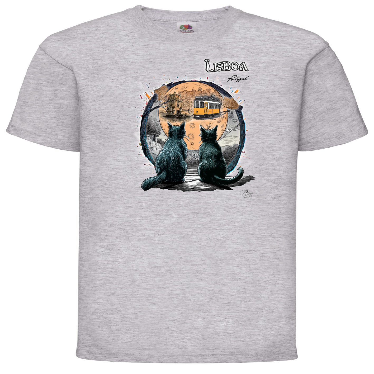 T-shirt Fruit of the Loom Kids Luar Lisboa