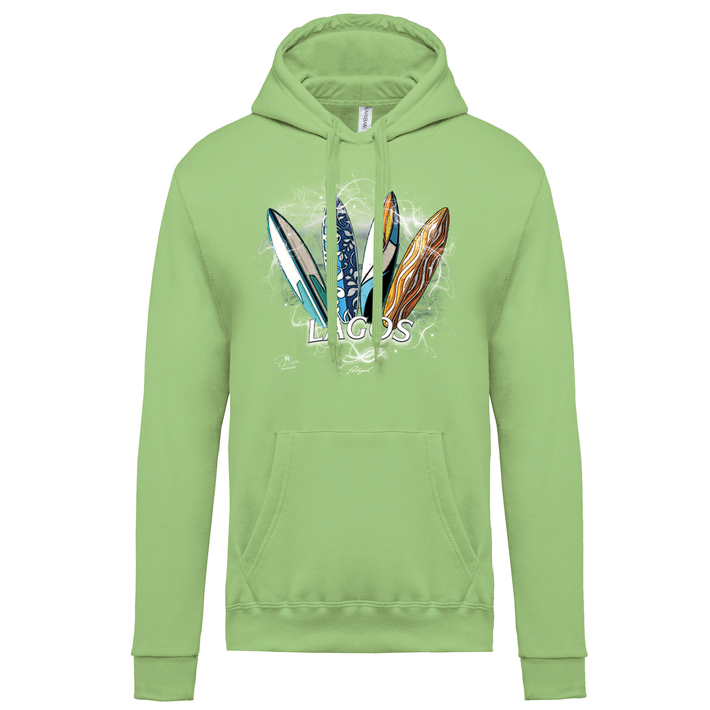 Sweatshirt Kariban com Capuz Surfboards Lagos