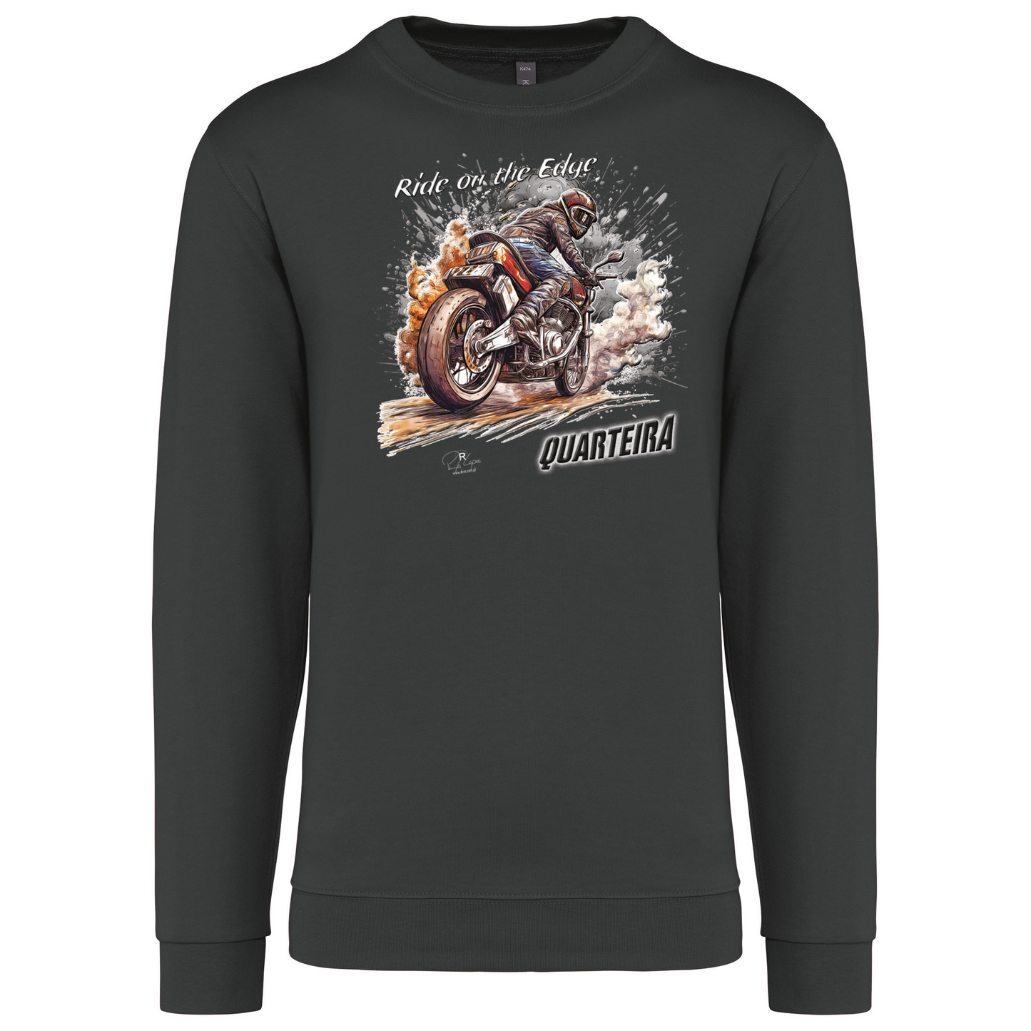 Sweatshirt Kariban sem Capuz Ride on the Edge Quarteira