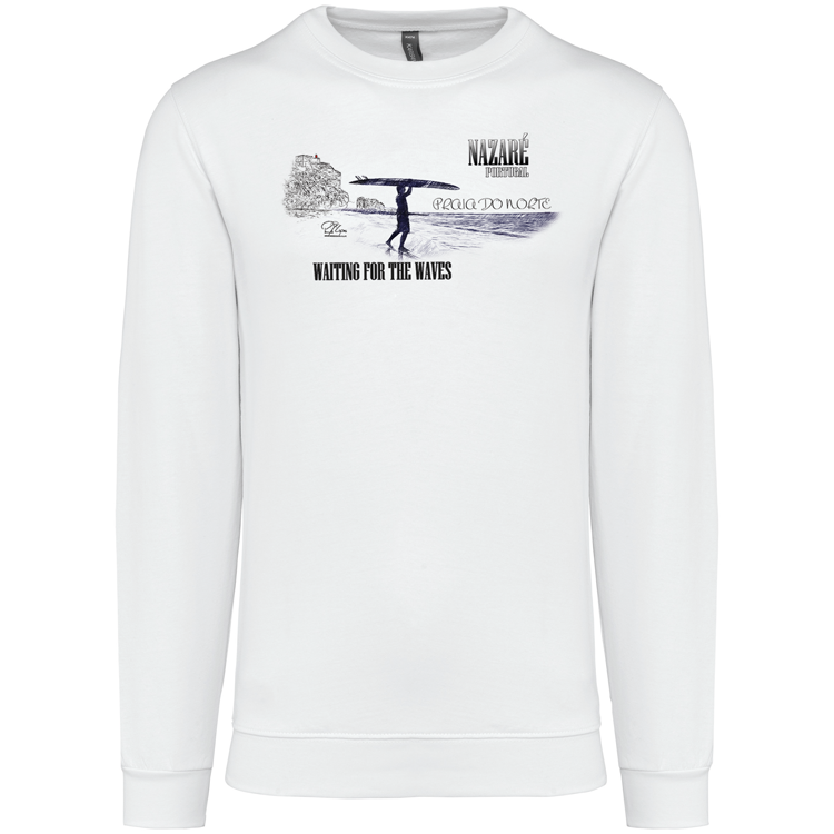 Sweatshirt Kariban sem Capuz Praia do Norte