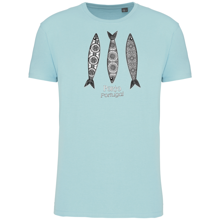 T-Shirt Algodão Biológico 3 Sardinhas Porto