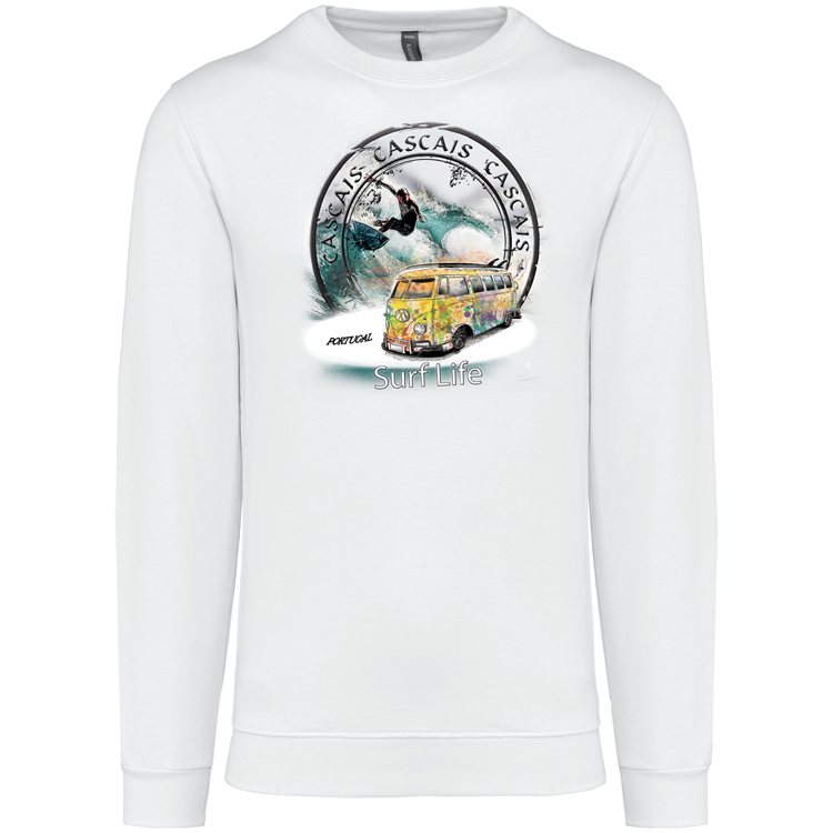 Sweatshirt Kariban sem Capuz Surf Life Cascais