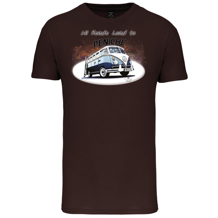 T-Shirt Algodão Biológico All Roads Lead to Peniche