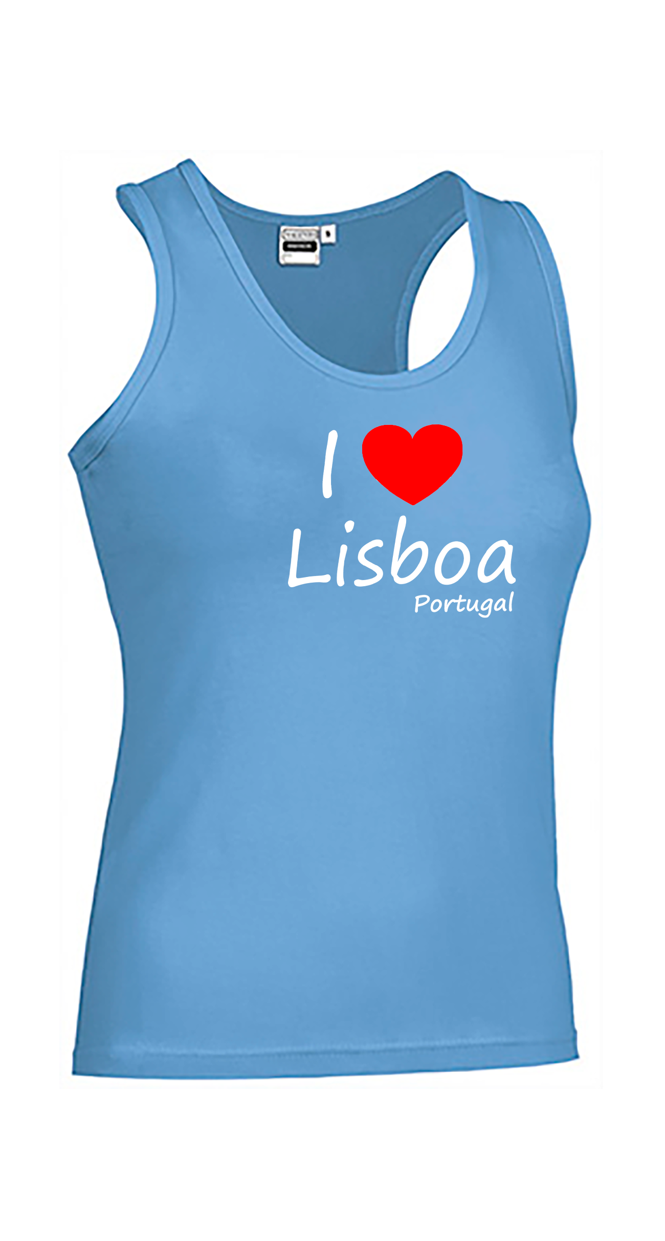 T-shirt Alças Senhora I Love Lisboa