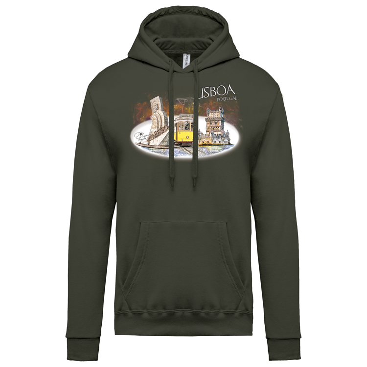 Sweatshirt Kariban com Capuz Monumentos Belém