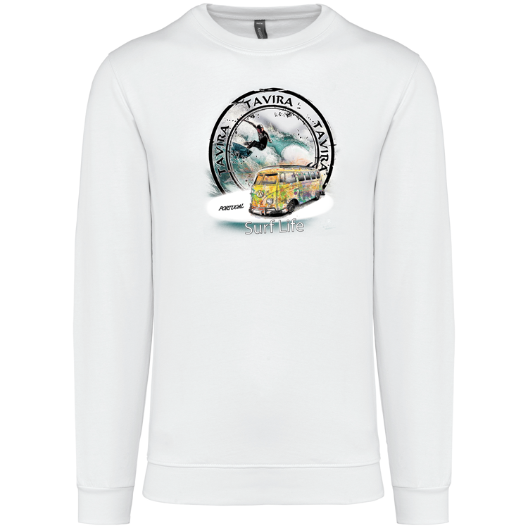 Sweatshirt Kariban sem Capuz Surf Life Tavira