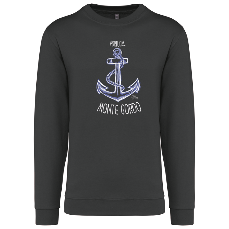 Sweatshirt Kariban sem Capuz Âncora Monte Gordo