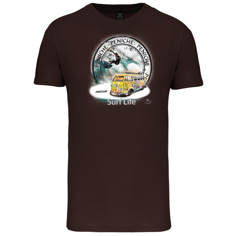 T-Shirt Algodão Biológico Surf Life Peniche