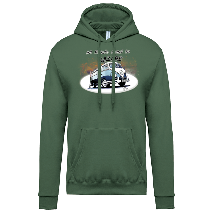 Sweatshirt Kariban com Capuz All Roads Lead to Nazaré