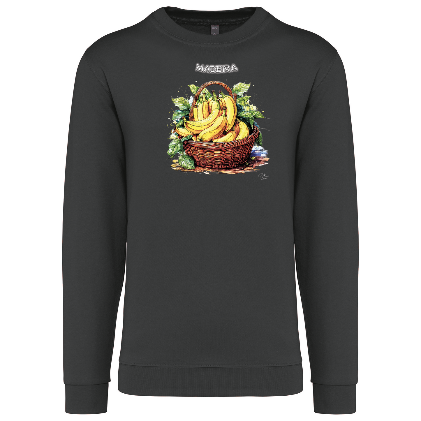 Sweatshirt Kariban sem Capuz Cesto Bananas