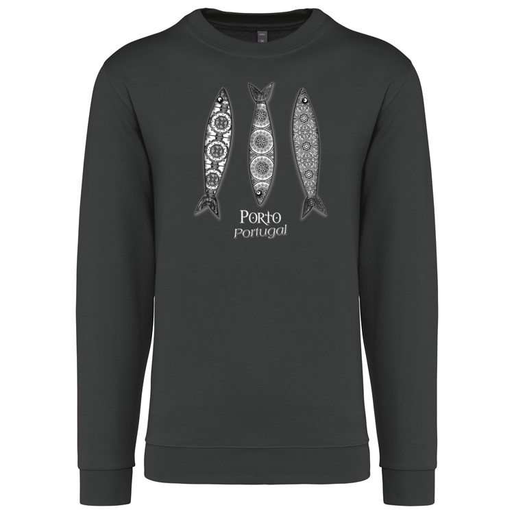 Sweatshirt Kariban sem Capuz 3 Sardinhas Porto