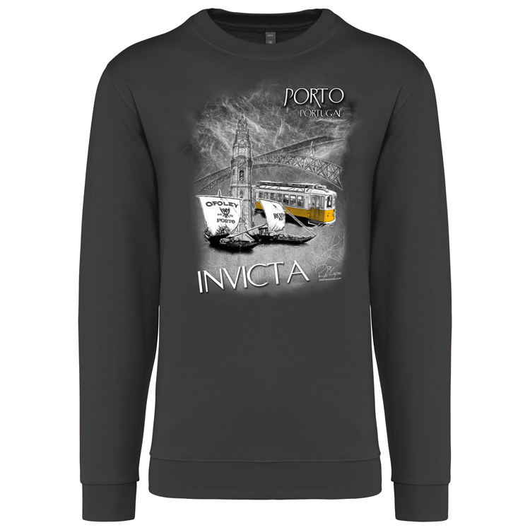 Sweatshirt Kariban sem Capuz Invicta