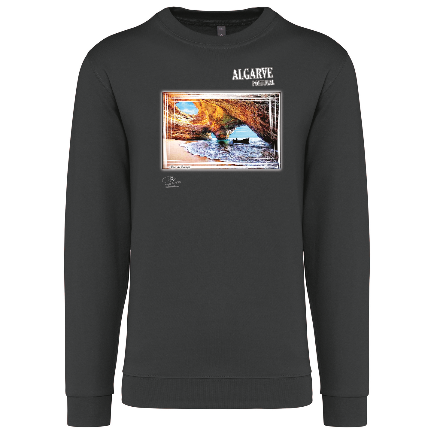 Sweatshirt Kariban sem Capuz Algar de Benagil