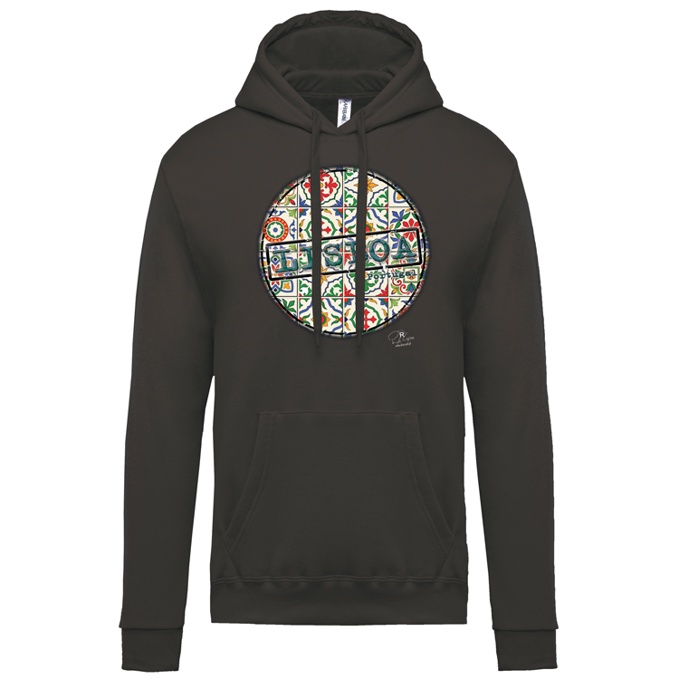Sweatshirt Kariban com Capuz Pin Lisboa