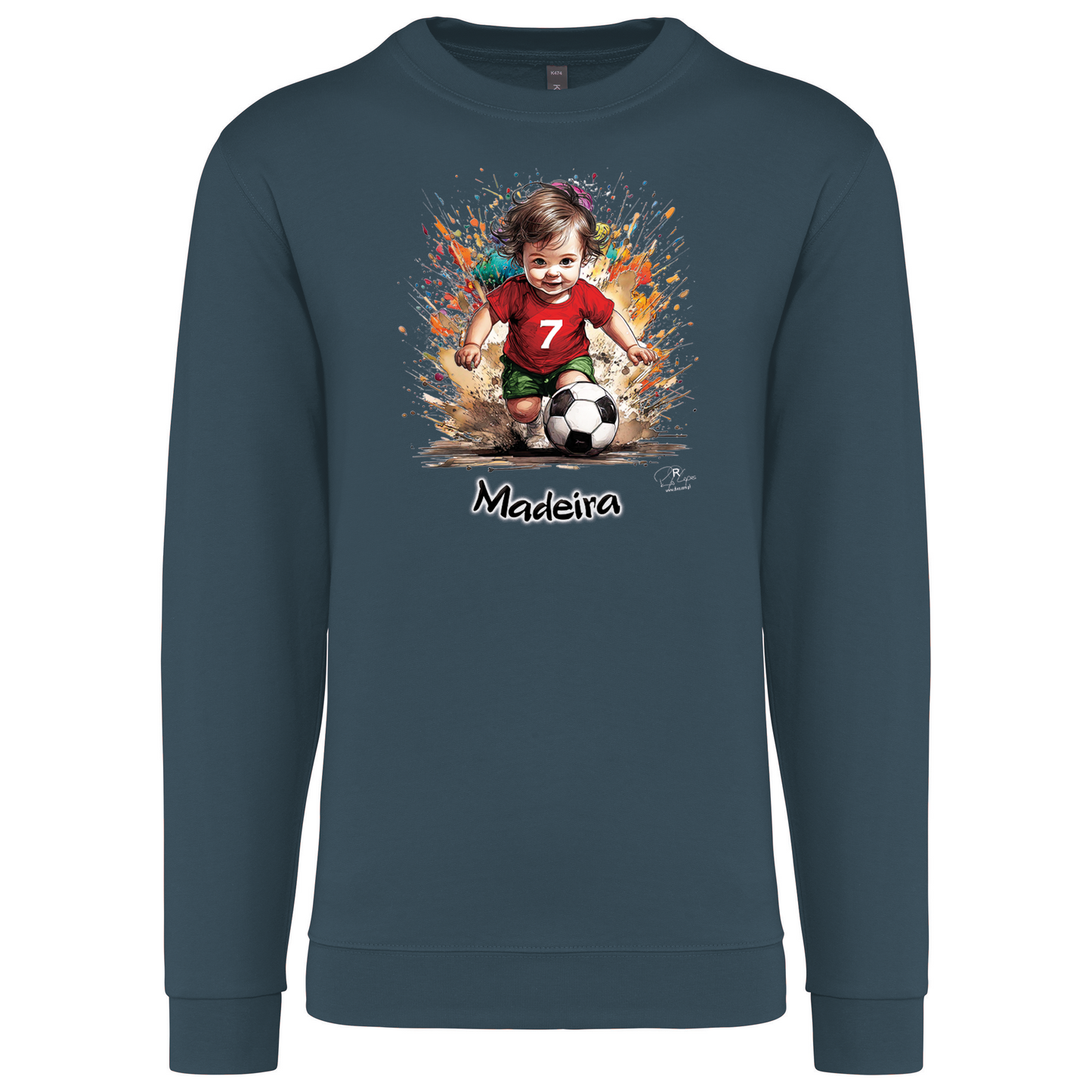 Sweatshirt Kariban sem Capuz 7 Madeira