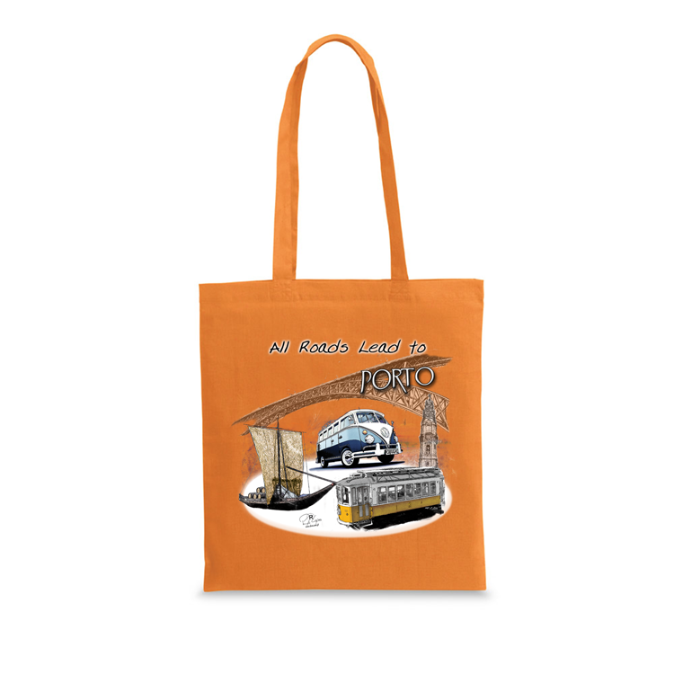 Saco Algodão 140g All Roads Lead to Porto