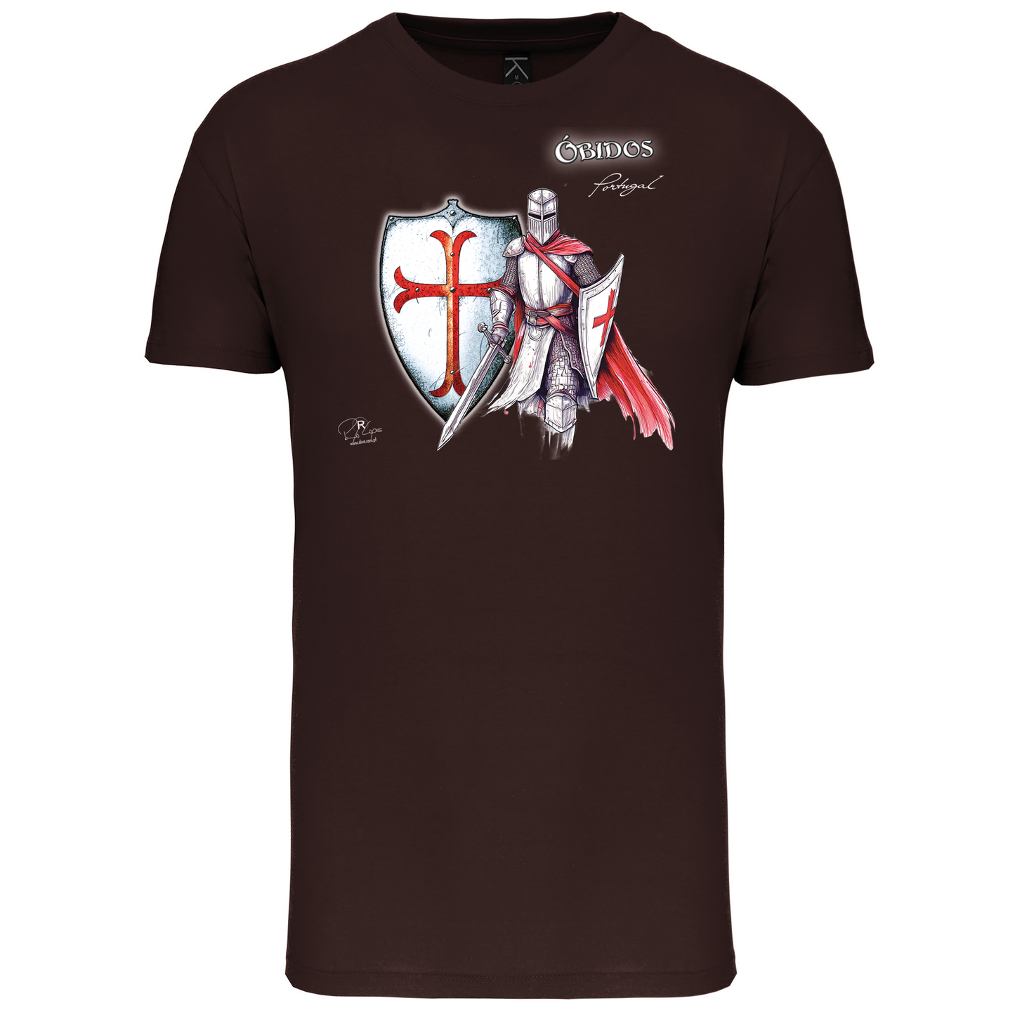 T-Shirt Algodão Biológico Templário Óbidos