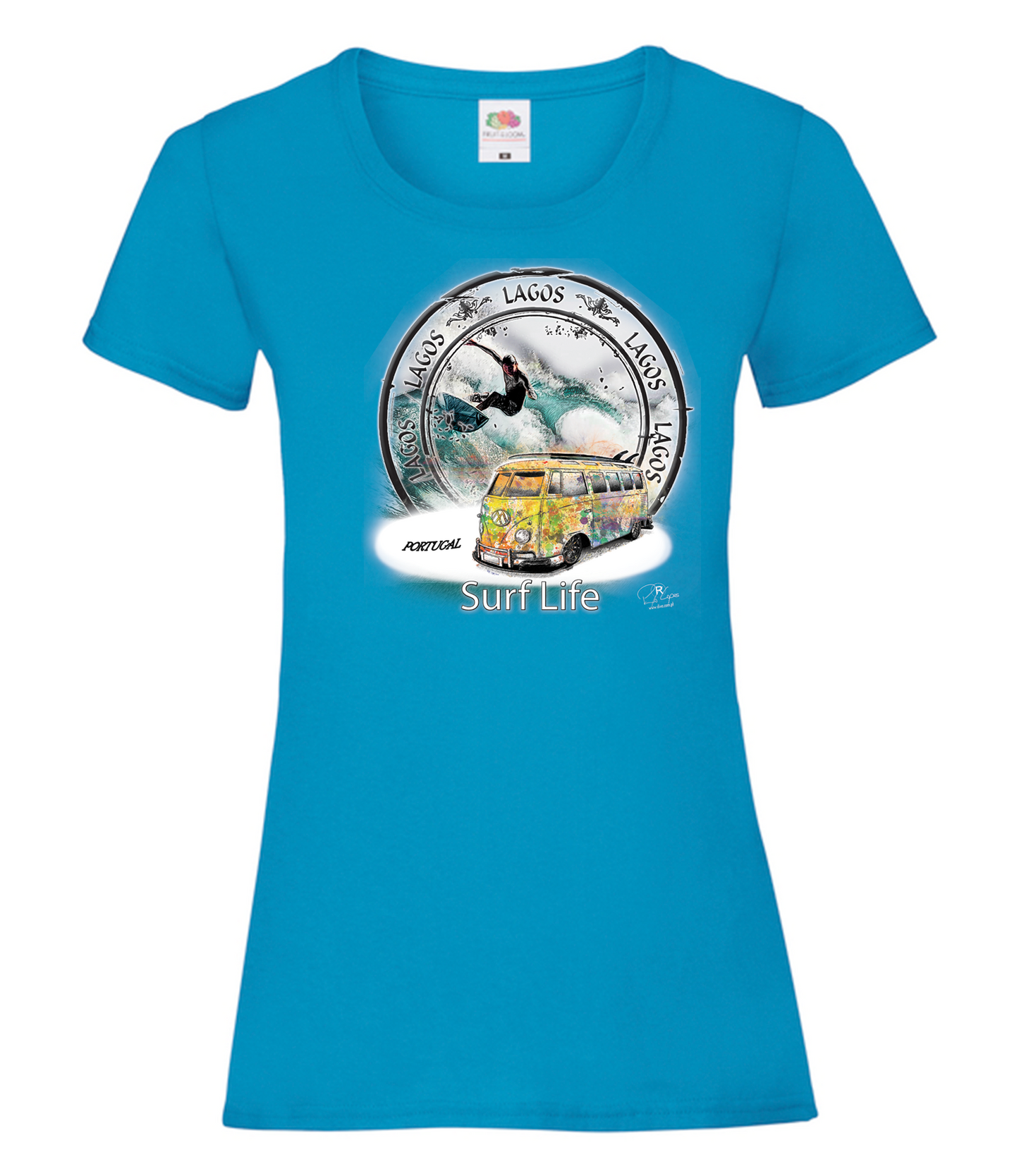 T-shirt Senhora Surf Life Lagos