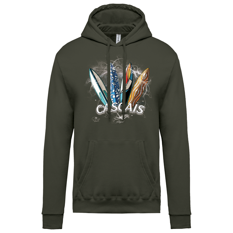 Sweatshirt Kariban com Capuz Surfboards Cascais