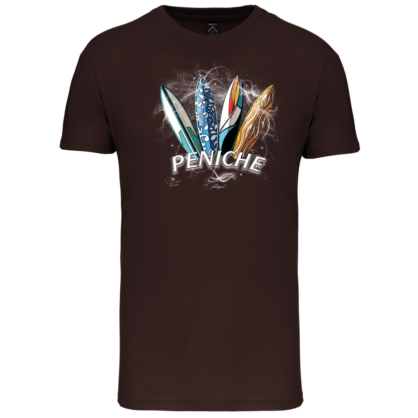 T-Shirt Algodão Biológico Surfboards Peniche