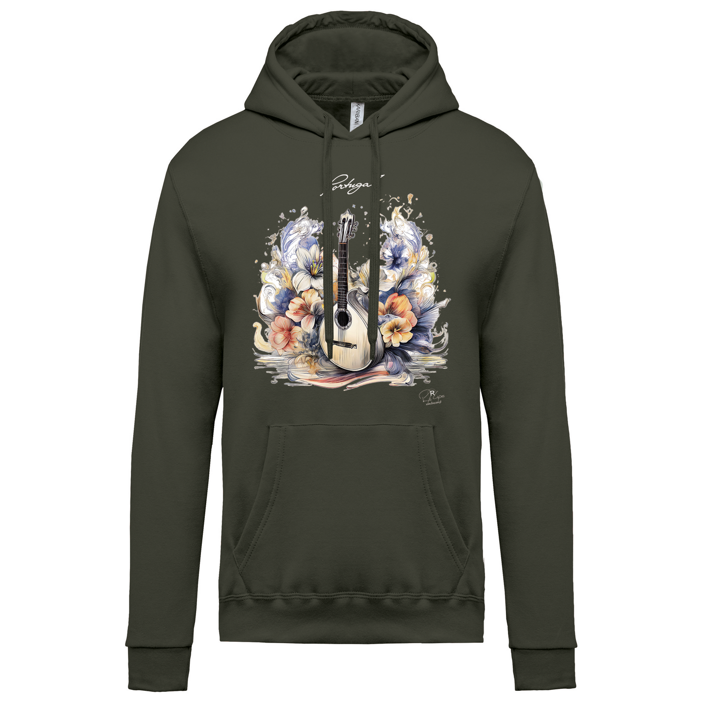 Sweatshirt Kariban com Capuz Guitarra Portuguesa