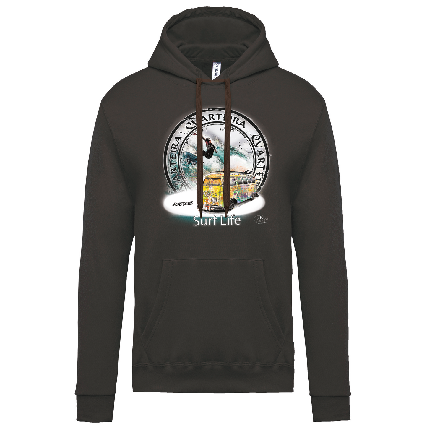 Sweatshirt Kariban com Capuz Surf Life Quarteira