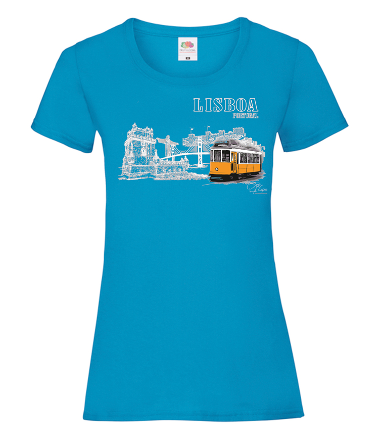 T-shirt Senhora Monumentos Lisboa