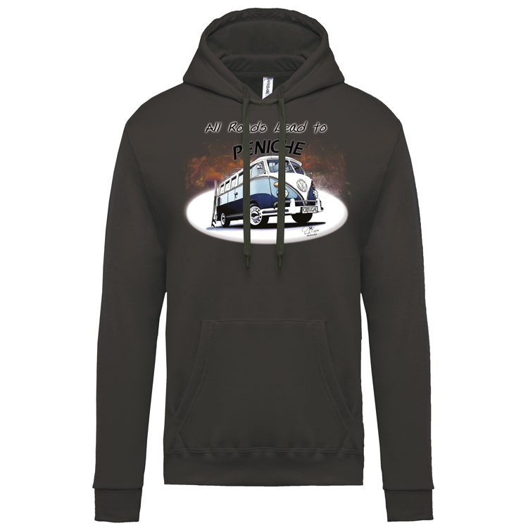 Sweatshirt Kariban com Capuz All Roads Lead to Peniche