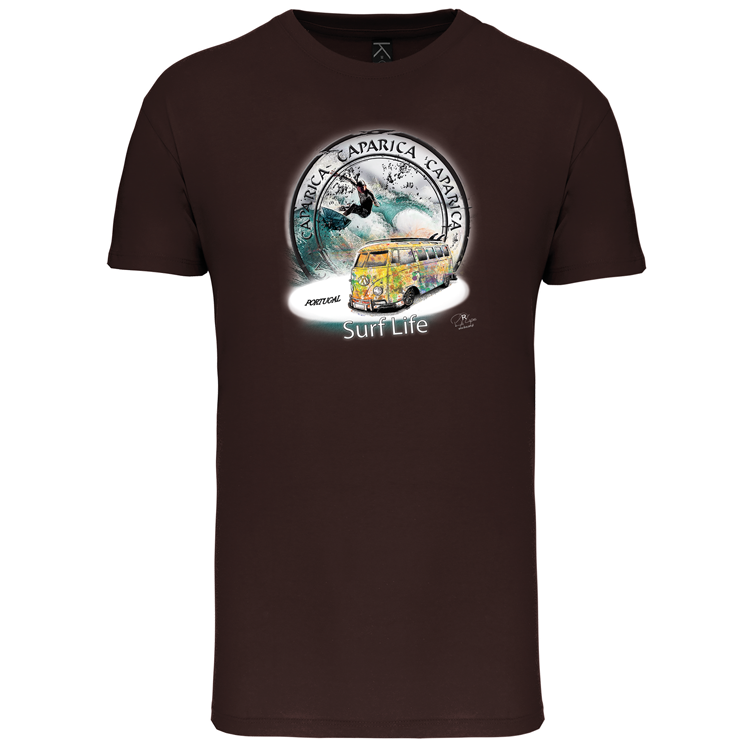 T-Shirt Algodão Biológico Surf Life Caparica