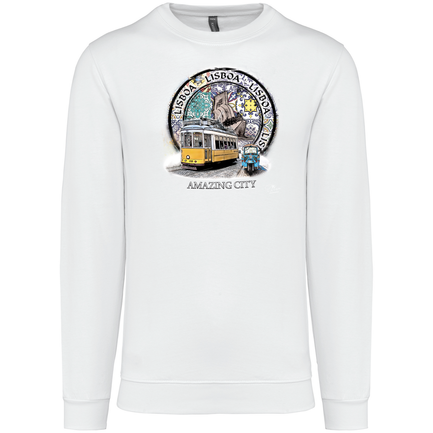 Sweatshirt Kariban sem Capuz Amazing City Lisboa