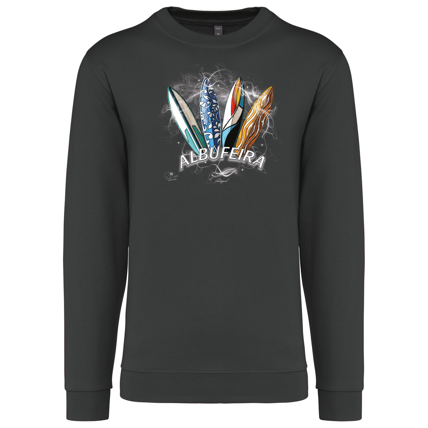 Sweatshirt Kariban sem Capuz Surfboards Albufeira