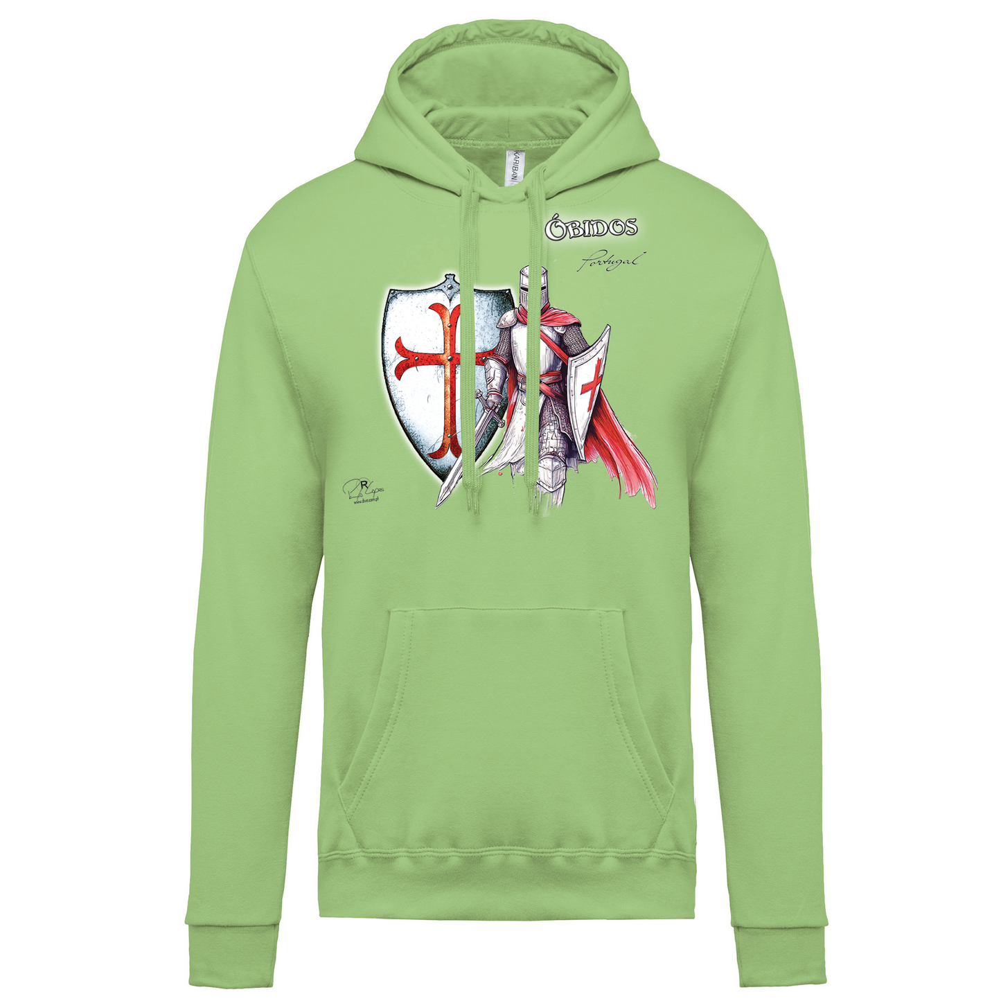 Sweatshirt Kariban com Capuz Templário Óbidos