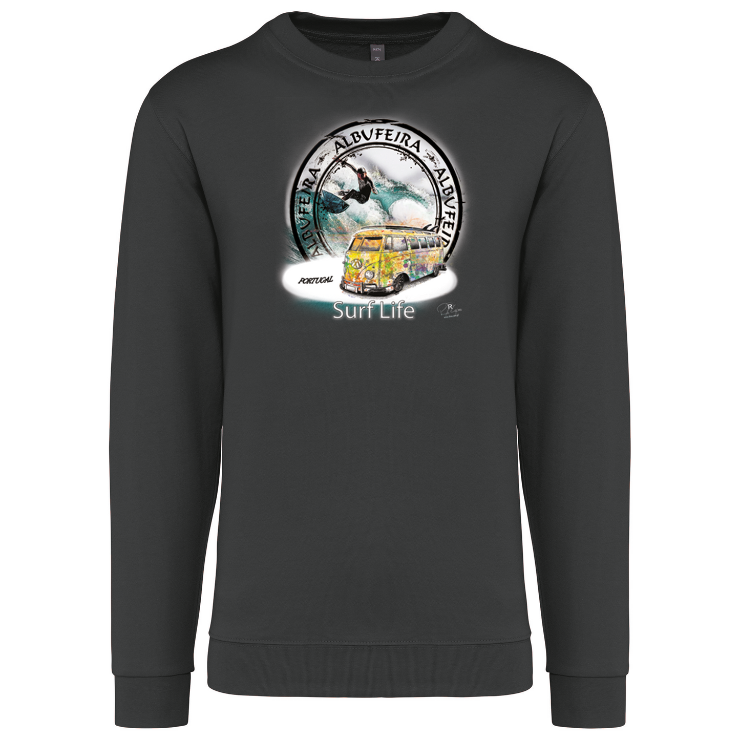 Sweatshirt Kariban sem Capuz Surf Life Albufeira