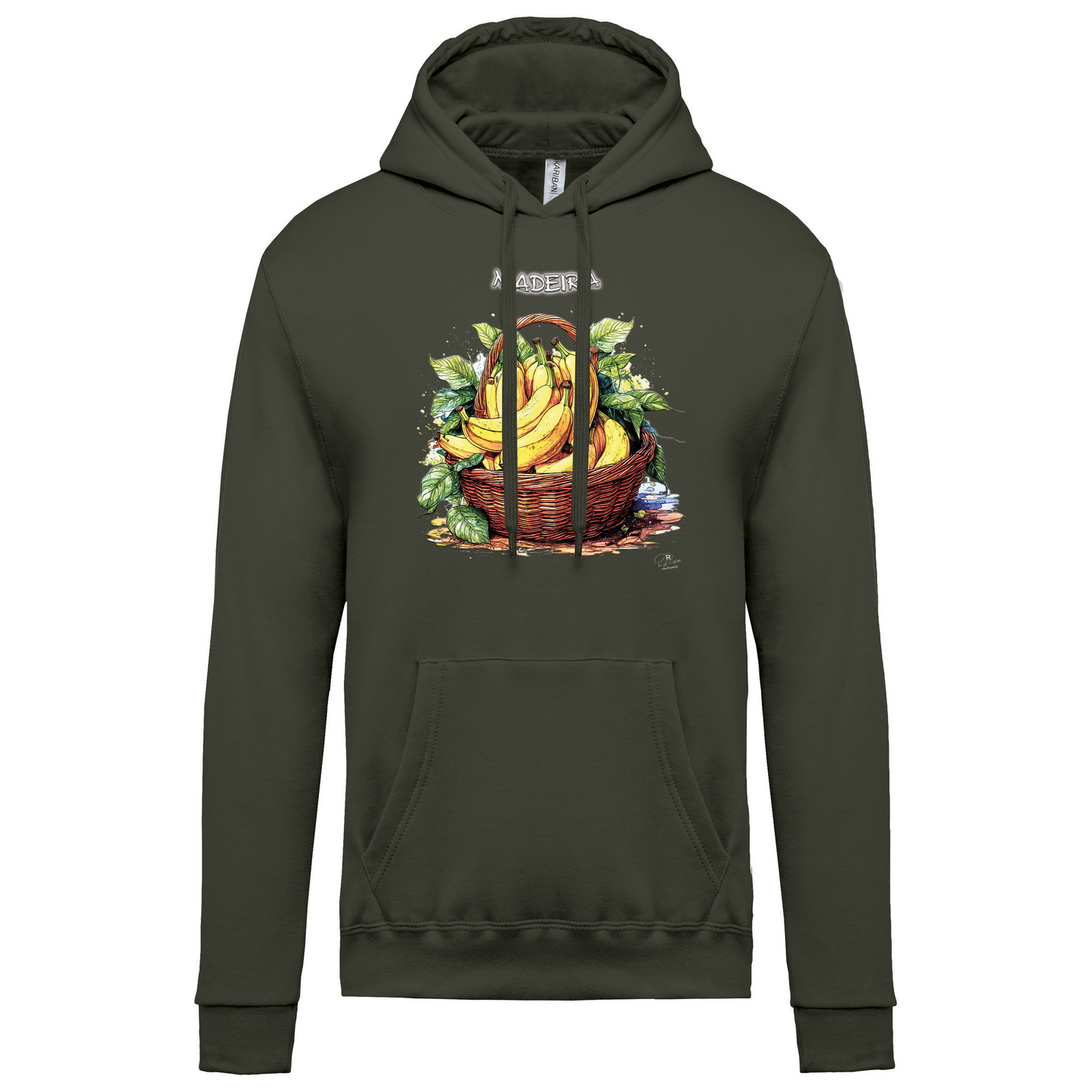 Sweatshirt Kariban com Capuz Cesto Bananas