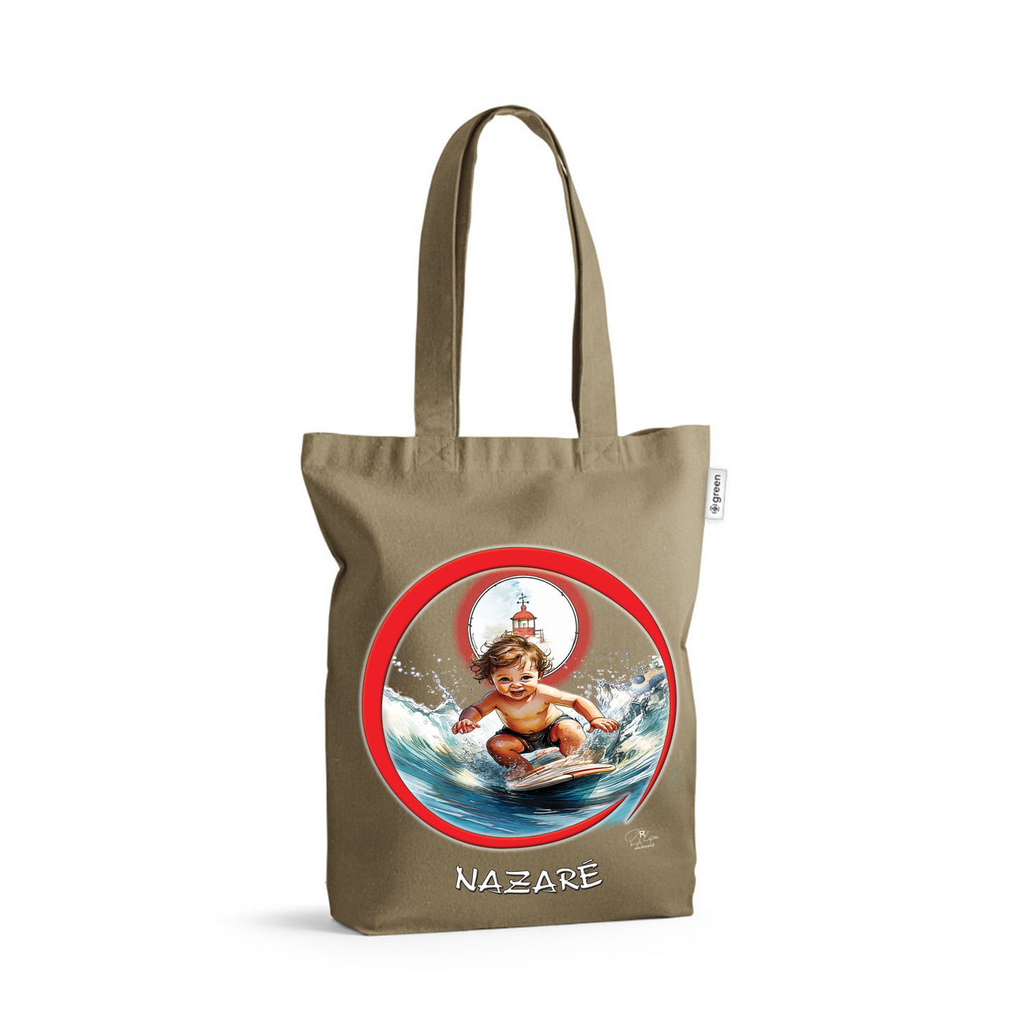 Sacos de Algodão Ecológico 220g Baby Surfer Nazaré