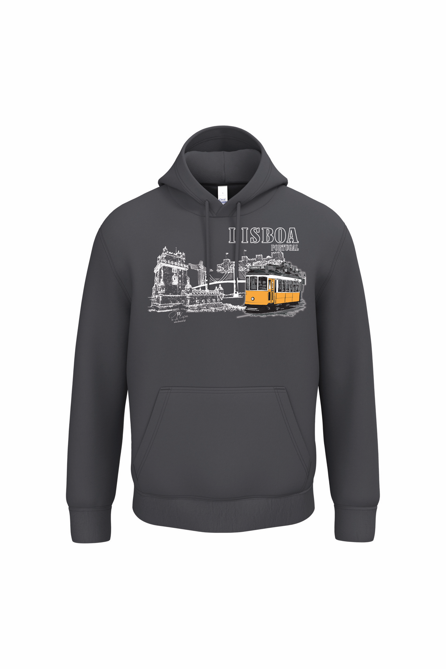 Sweatshirt Ideal com Capuz Monumentos Lisboa