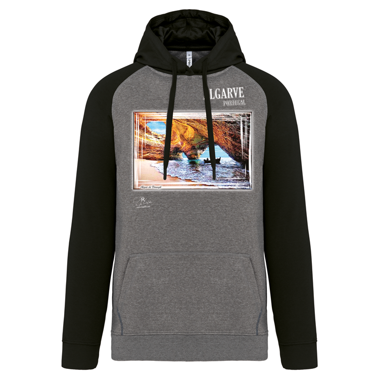Sweatshirt Bicolor com capuz Algar de Benagil