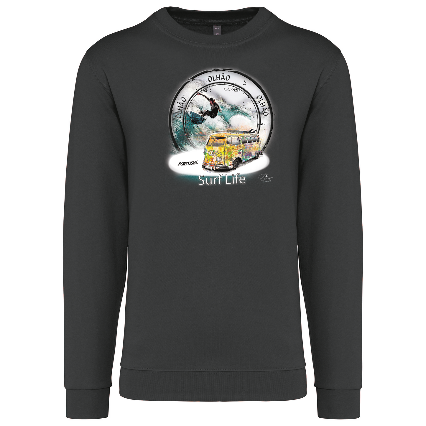 Sweatshirt Kariban sem Capuz Surf Life Olhão