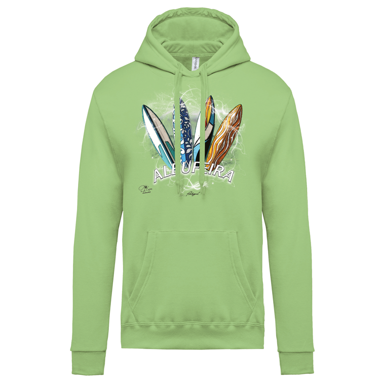 Sweatshirt Kariban com Capuz Surfboards Albufeira