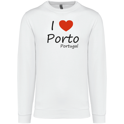 Sweatshirt Kariban sem Capuz I Love Porto