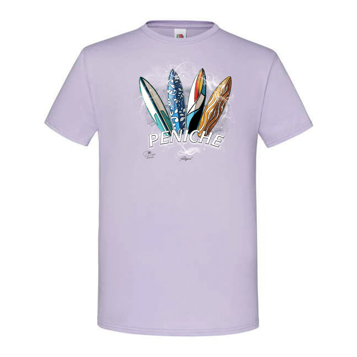 T-shirt Fruit of the Loom, Iconic, 150g, Surfboards Peniche