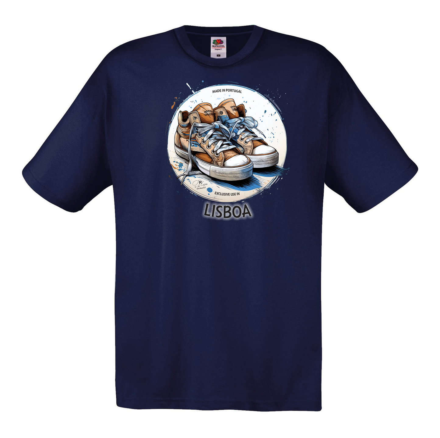 T-shirt Fruit of the Loom, Original 145g, Exclusive Lisboa